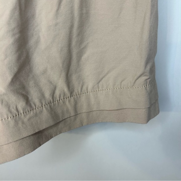 CALIA Women's Double Layer Hem Pleated Shorts in Sandstone Gray, Khaki, Size XXS - Picture 7 of 9